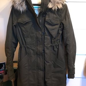 PARKA Abercrombie and Fitch army green size xs